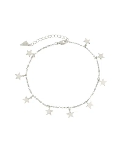 Sterling Forever Sabina Anklet In Silver