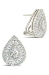 Sterling Forever Scarlett Cubic Zirconia Teardrop Stud Earrings