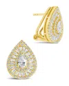 Sterling Forever Scarlett Cubic Zirconia Teardrop Stud Earrings