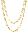 Sterling Forever Selena Layered Chain Necklace In Gold