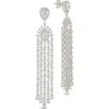 Sterling Forever Selma Cubic Zirconia Statement Drop Stud Earrings