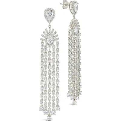 STERLING FOREVER STERLING FOREVER SELMA CUBIC ZIRCONIA STATEMENT DROP EARRINGS