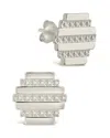 Sterling Forever Sezia Textured Stud Earrings In Silver