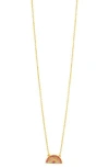 Sterling Forever Shades Of Rainbow Cubic Zirconia Pendant Necklace In Gold