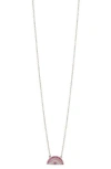 Sterling Forever Shades Of Rainbow Cubic Zirconia Pendant Necklace In Metallic