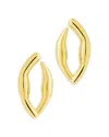 Sterling Forever Sharee Stud Earrings In 14k Gold Plated In Gold