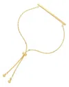 Sterling Forever Shine By  Adjustable Bar Slider Bracelet In Gold