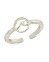 Sterling Forever Shine By  Sterling Silver Wave Open Band Ring