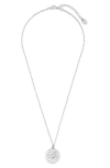 Sterling Forever Shooting Star Pendant Necklace In Silver