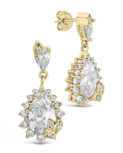 Sterling Forever Sienna Cz Statement Stud Earrings In Gold