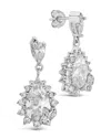 Sterling Forever Sienna Cubic Zirconia Statement Stud Earrings In Metallic