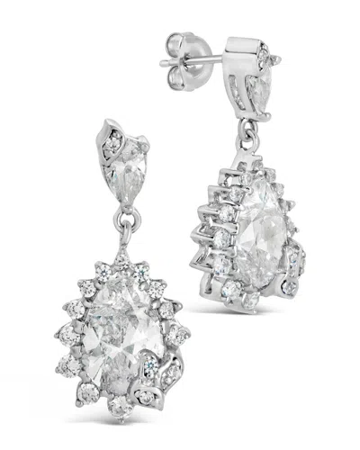 Sterling Forever Sienna Cz Statement Stud Earrings In Silver