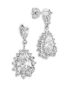 Sterling Forever Sienna Cubic Zirconia Statement Stud Earrings In Metallic