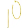 Sterling Forever Sierra Thin Hoop Earrings