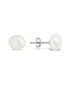 Sterling Forever Silver 9mm Pearl Resin Studs