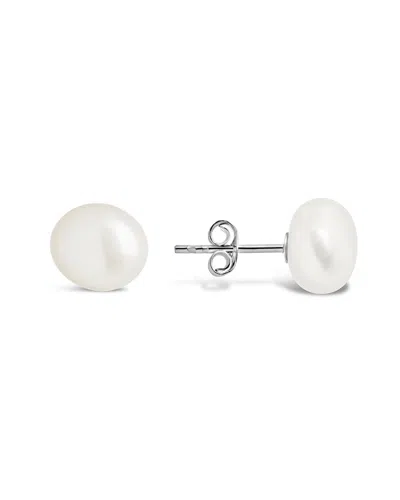 Sterling Forever Silver 9mm Pearl Resin Studs