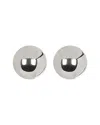 Sterling Forever Silver Beaded Studs In Metallic