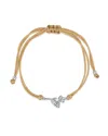 Sterling Forever Silver Birth Flower February Violet Bracelet