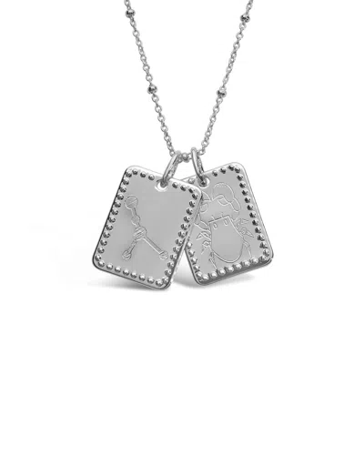 Sterling Forever Silver Cancer Zodiac Tag Necklace