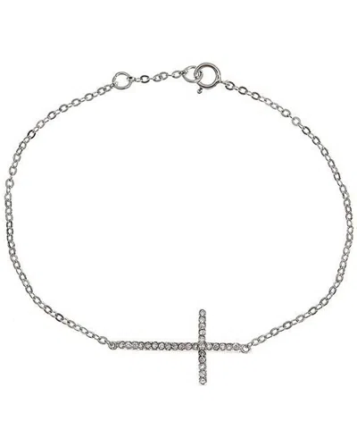 Sterling Forever Silver Cz Bracelet