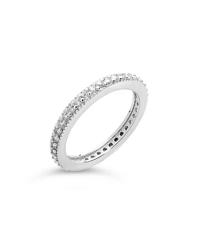 Sterling Forever Silver Cz Eternity Rings