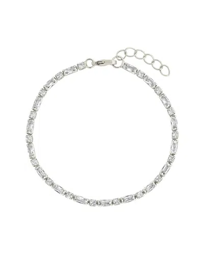 Sterling Forever Silver Cz Georgia Tennis Bracelet