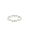 Sterling Forever Silver Cz Gracie Eternity Ring