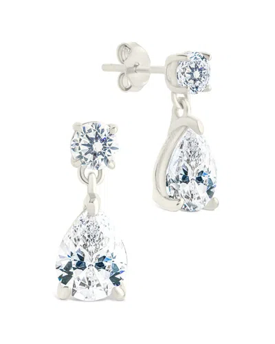 Sterling Forever Silver Cz Imogen Stud Earrings
