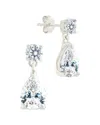 Sterling Forever Silver Cz Imogen Stud Earrings