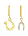 Sterling Forever Sterling Silver Kiara Cz Micro Hoop Earrings In Gold