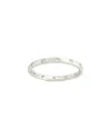 Sterling Forever Silver Cz Mindy Studded Ring