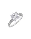 Sterling Forever Silver Cz Ring