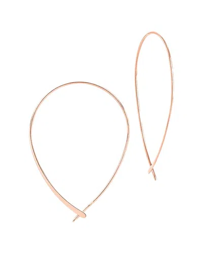 STERLING FOREVER STERLING FOREVER SILVER DELICATE THREADER HOOP EARRINGS