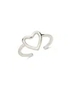 Sterling Forever Sterling Silver Open Heart Ring