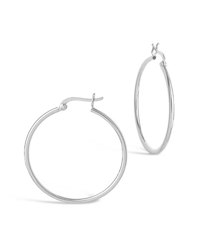 Sterling Forever Silver Hoops