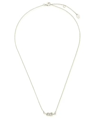 Sterling Forever Silver Infinity Love Knot Necklace