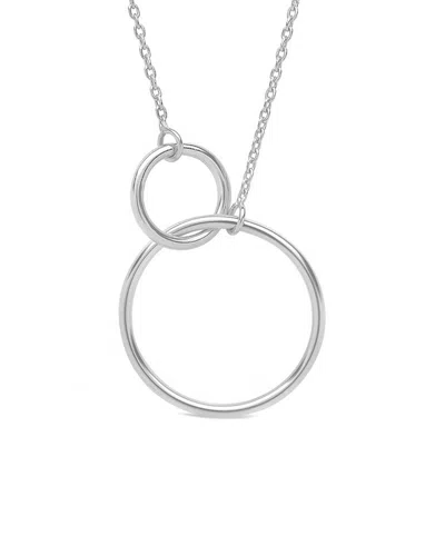 STERLING FOREVER STERLING FOREVER SILVER INTERLOCKING CIRCLE PENDANT NECKLACE