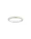 Sterling Forever Silver Kayden Thin Textured Ring In Metallic