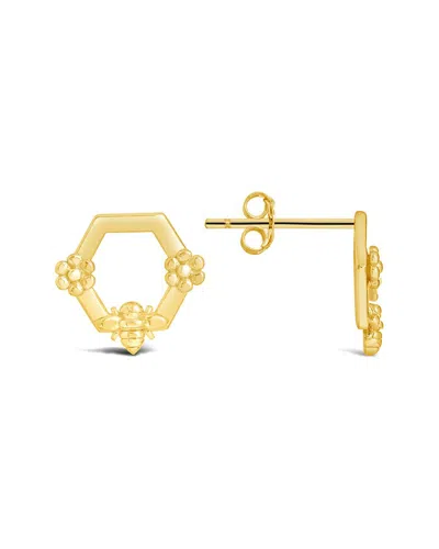 Sterling Forever Silver Melina Bee Stud Earrings