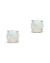 Sterling Forever Sterling Silver Lab Created Opal Stud Earrings