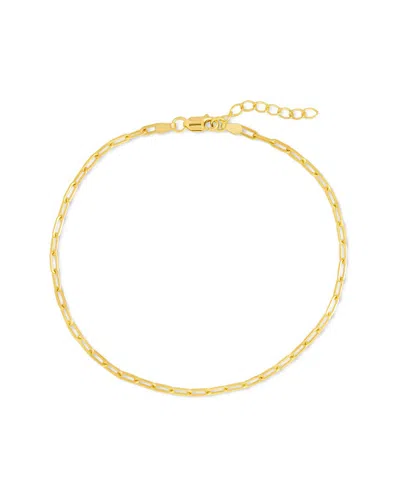 Sterling Forever Silver Paperclip Chain Bracelet
