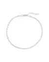 Sterling Forever Silver Paperclip Chain Bracelet In Metallic