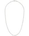 Sterling Forever Silver Paperclip Chain Necklace
