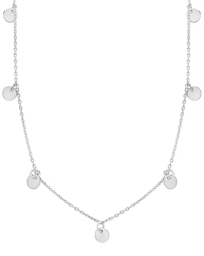 Sterling Forever Sterling Silver Disk Charm Necklace