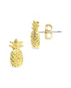 Sterling Forever Silver Pineapple Stud Earrings