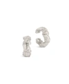 Sterling Forever Sterling Silver Cali Shell Ear Cuff Set Of 2 In Silver