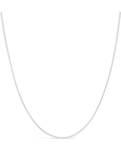 Sterling Forever Snake Chain Necklace In Metallic