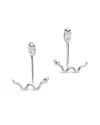 Sterling Forever Snake Ear Jackets In Metallic