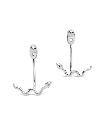 Sterling Forever Snake Ear Jackets In Metallic