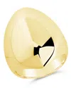 Sterling Forever Solara Polished Dome Statement Ring In Gold